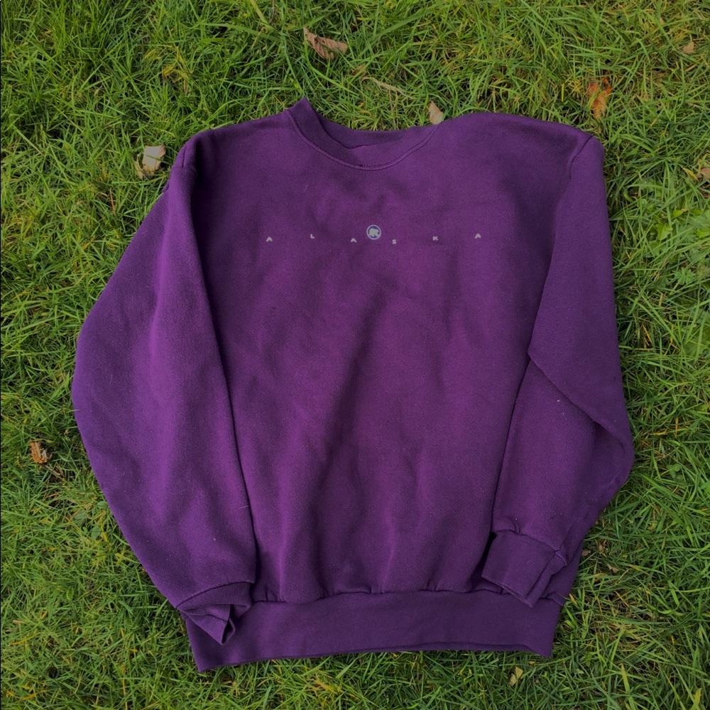 alaska purple vintage sweatshirt